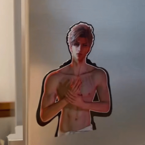 Love and Deepspace Merch: Sylus 3D Lenticular Card with Holographic Effect & Fridge Magnet